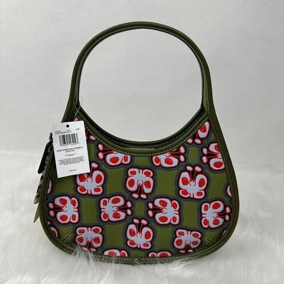 Coach Ergo bag In Coachtopia Leather With Butterfly Print Rainbow CQ828 NWT - Picture 1 of 10